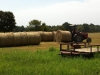 Stacking hay